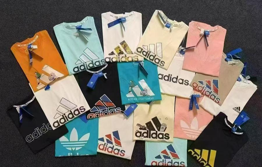 Adidas style T-shirts in mixed colors