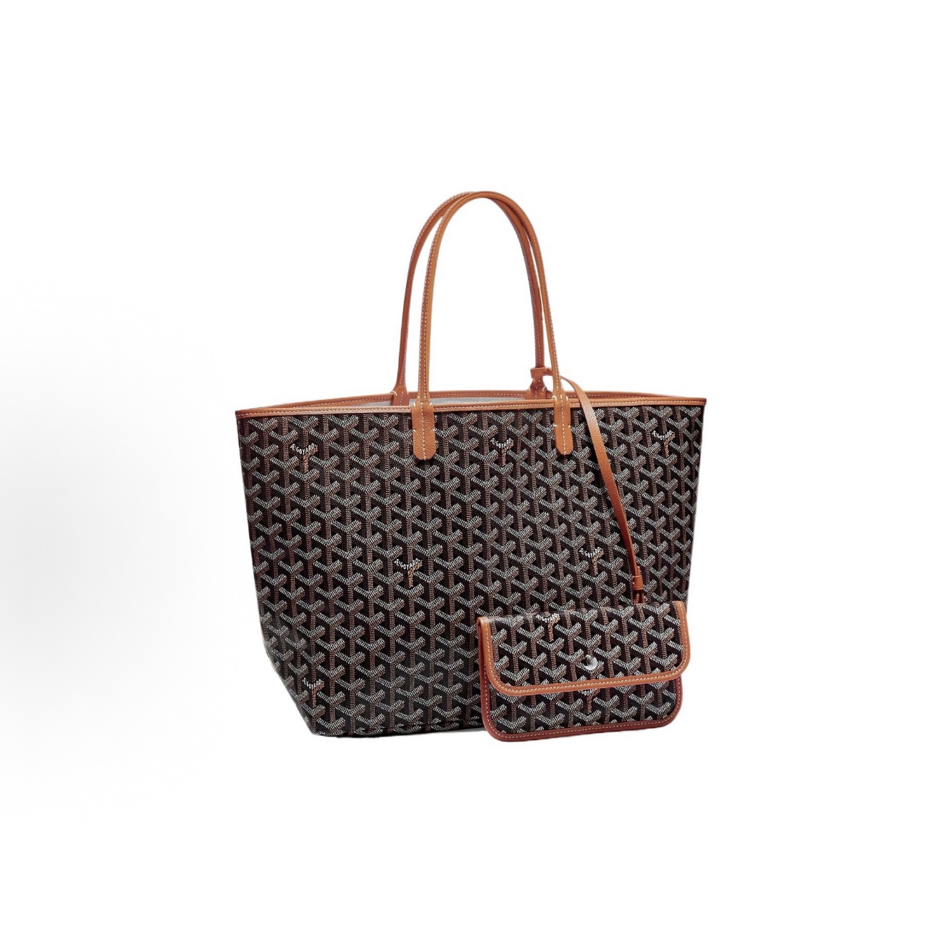 Top Handle bag style in a warm tone